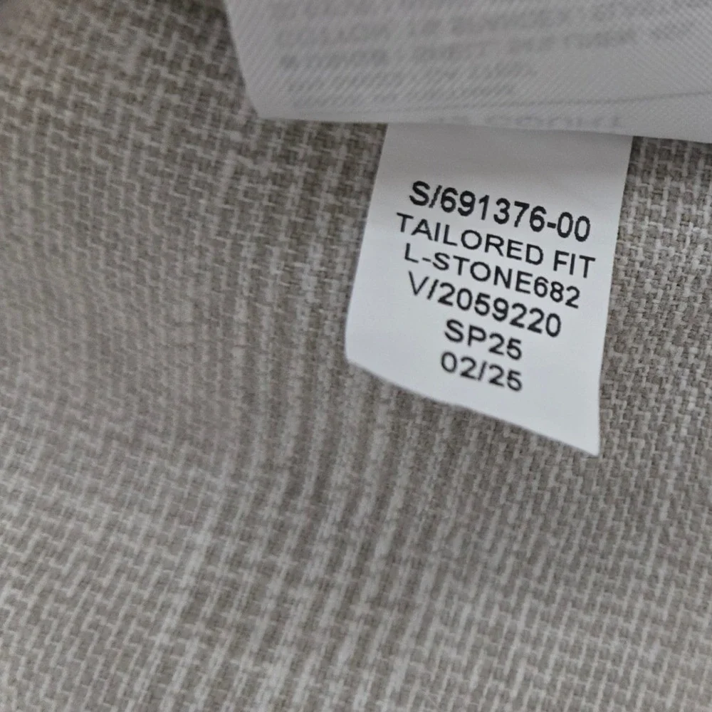 Banana Republic Linen Blend Blazer Mens 42S Coastal Quiet Luxury Wedding Preppy